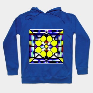 Yellow Flower Cathedral  Art Style AI generated Design by @remlorart of Instagram Hoodie